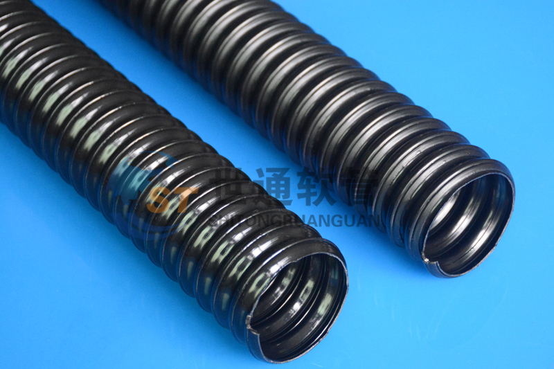 ST002811軟管,導靜電軟管,阻燃防靜電軟管,黑色PU鋼絲軟管