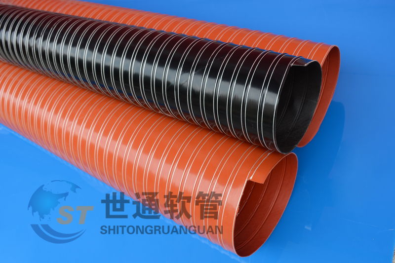ST00385-300℃軟管,耐高溫軟管，耐高溫熱風管,紅色矽膠風管